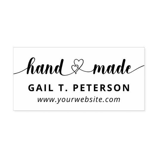 Twin Hearts Handmade Gummistempel (Prägung)