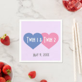 Twin Hearts Napkins Serviette (Beispiel)