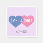 Twin Hearts Napkins Serviette (Vorderseite)