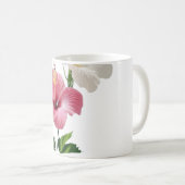 Twin Hibiscus Elegance Blush & Ivory Bloom Harmony Kaffeetasse (VorderseiteRechts)
