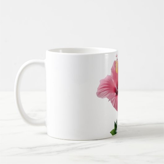 Twin Hibiscus Elegance Blush & Ivory Bloom Harmony Kaffeetasse (Links)