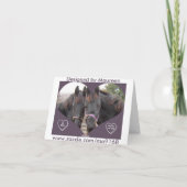 TWIN HORSES VALENTINE FEIERTAGSKARTE (Rückseite)