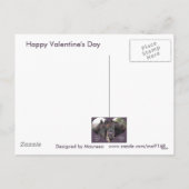 TWIN HORSES VALENTINE FEIERTAGSPOSTKARTE (Rückseite)