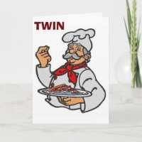 **TWIN** ITALIENISCHER KOCH SERVIERT "BIRTHDAY" WI