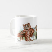 Twin Kittens Cartoon Kaffeetasse (Vorderseite Links)