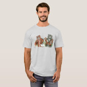 Twin Kittens Cartoon T-Shirt (Vorne ganz)