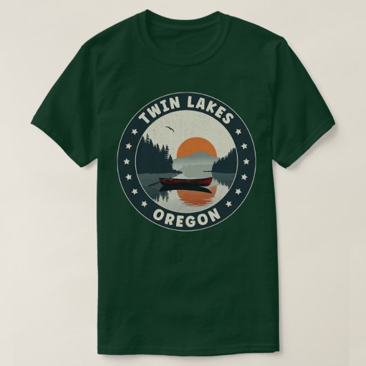 Twin Lakes Oregon Sunset T-Shirt (Design vorne)