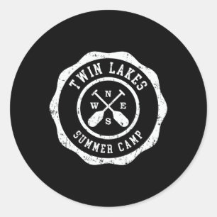 Twin Lakes Runder Aufkleber