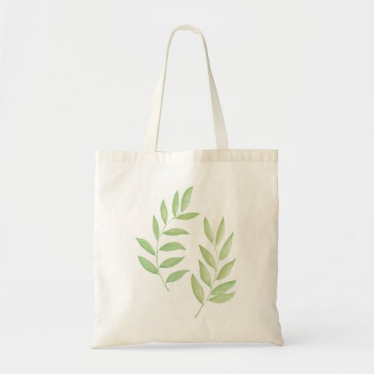 Twin Leaf Branches Tote Bag Tragetasche (Vorne)