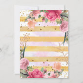 Twin Little Fairy Baby Girl Dusche Einladung (Rückseite)