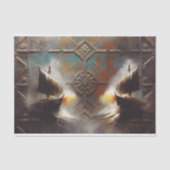 Twin Longships Metalwork Decoupage Seidenpapier (Vorderseite)