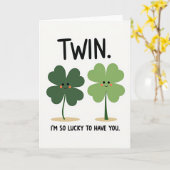 Twin Lucky Ich bin so Glücklich Karte (Gelbe Blume)