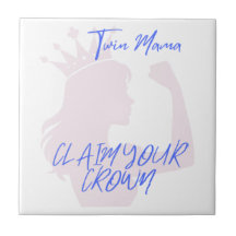 Twin Mama beansprucht Ihre Kronen-Dekorationstrass