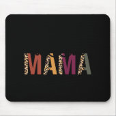 Twin Mama Mothers Day Squared Mommy Leopard New Mo Mousepad (Vorne)