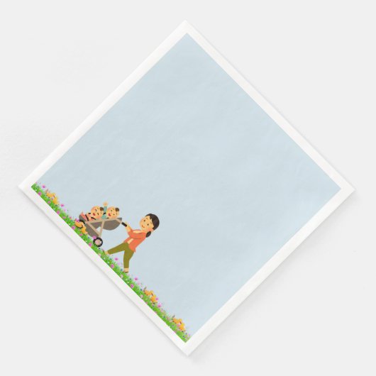 Twin Mama Napkins Serviette (Ecke)