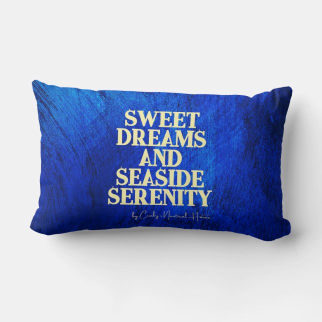 Twin Marlin Throw Pillow Lendenkissen (Rückseite)