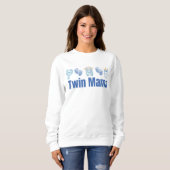 Twin Mom, Twin Mom Club Geschenk, Junge Mama Sweat Sweatshirt (Vorne ganz)