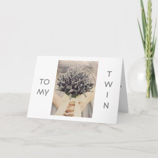 ***TWIN*** NEUE REISE WIE SIE WOLLEN KARTE (Vorderseite)