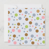 Twin Owl Baby Dusche Einladung (Rückseite)