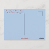 Twin Pagodas Chinese Garden Singapur Postkarte (Rückseite)