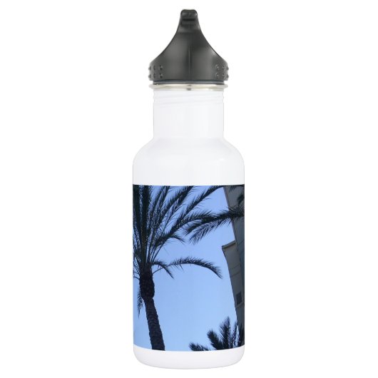 Twin Palm Tree Foto Print Trinkflasche (Rechts)