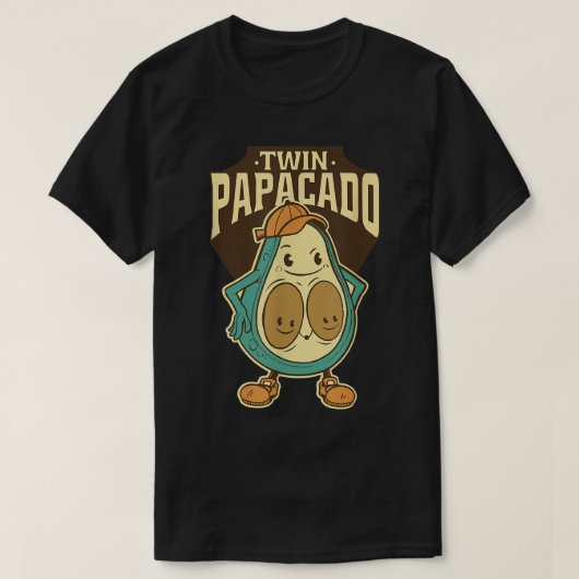 Twin Papacado Fathers Day T-Shirt (Design vorne)
