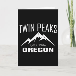 Twin Peaks Oregon Klettergipfel Club Outdoor-Gesch Karte