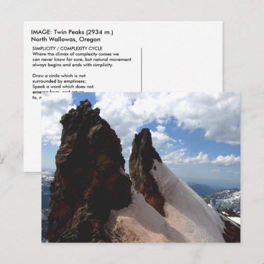 TWIN PEAKS POSTKARTE (Vorne/Hinten)