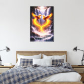 Twin Phoenixes of Eternal Light Leinwanddruck (Insitu (Schlafzimmer))