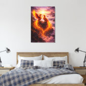 Twin Phoenixes of Eternal Light Leinwanddruck (Insitu (Schlafzimmer))