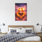 Twin Phoenixes of Eternal Light Leinwanddruck (Insitu (Schlafzimmer))
