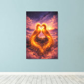 Twin Phoenixes of Eternal Light Leinwanddruck (Insitu (Holzboden))