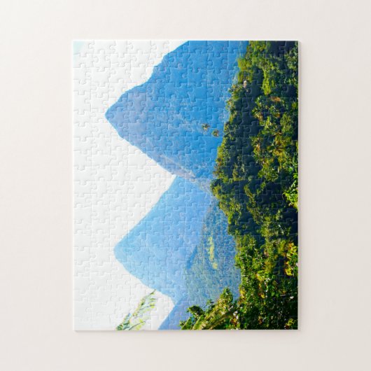 Twin Piton Peaks Saint Lucia. Puzzle (Vertikal)