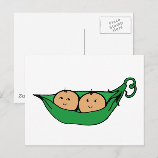 Twin Pod Graphic Postkarte (Vorne/Hinten)