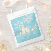 Twin Polar Bears Baby Dusche Geschenktütchen (Ausgeschnitten)