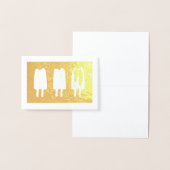 Twin Pop Popsicles Ice Lollies Print Folienkarte (Anzeige)