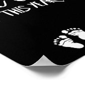 Twin Pregnancy Valentines Day Baby Announcement  Poster (Ecke)