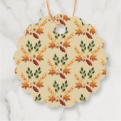 Twin Raccoons mit Books Baby Dusche Tag Geschenkanhänger (Rückseite)