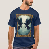 Twin Ravens Pact Beneath the Moon T-Shirt (Vorderseite)