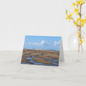 Twin Rocks Low Tide Notecard Karte (Gelbe Blume)