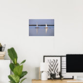 Twin Sailboats Morning Sail Poster (Heimbüro)