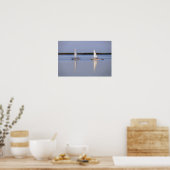 Twin Sailboats Morning Sail Poster (Küche)