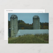 Twin Silos Postkarte (Vorne/Hinten)