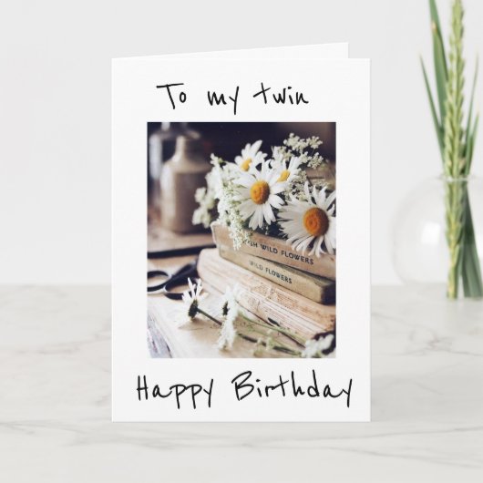 **TWIN** SIND SIE BEREIT, CELEBRATE "US" KARTE (Vorderseite)