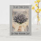 ***TWIN SISTER*** "AM WOCHENTAG" KARTE (Gelbe Blume)