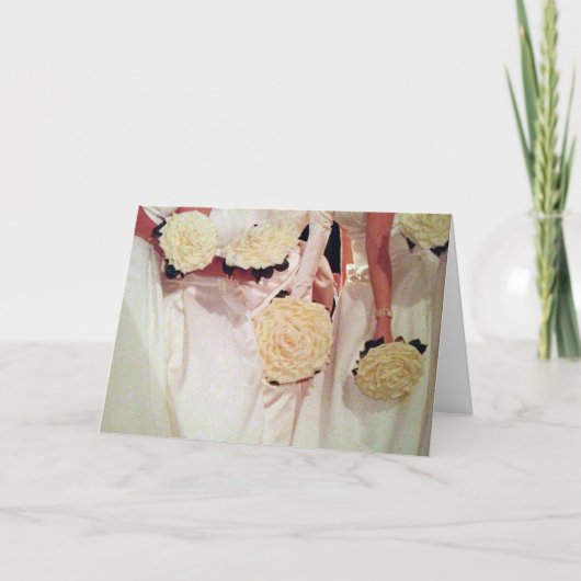 TWIN SISTER, BESTES FREUND AM WEDD TAG KARTE (Vorderseite)