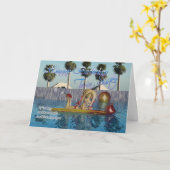 Twin Sister Birthday card, Moonies Süsse Pie pool Karte (Gelbe Blume)