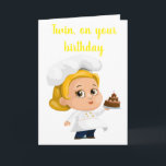 "TWIN SISTER COOKS** BIRTHDAY WISHER FÜR SIE KARTE<br><div class="desc">MÖCHTE IHR ZWEI SISTER KOCHEN UND BAKEN UND SIE IST GROSS DARAN? DANN KANN DIESE KARTE NUR "DIE",  DIE SIE GEWOLLT,  SIE FÜR IHREN "BIRTHTAG" ZU SENDEN.</div>