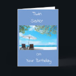 **TWIN SISTER** GENIESSEN SIE IHRE GEBURTSKARTE KARTE<br><div class="desc">VIELEN DANK U FÜR DAS AUFGEHEN VON 1 MEINER ACHT GESCHÄFTE</div>