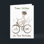 **TWIN SISTER** GENIESSEN SIE IHREN GEBURTSTAG KARTE<br><div class="desc">VIELEN DANK U FÜR DAS AUFGEHEN VON 1 MEINER ACHT GESCHÄFTE</div>